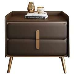 Nightstand, Modern Bedside Table Wood Small Bedside Table Modern End Table Multifunctional Storage Bedside Cabinet with Drawers for Bedroom Living Room Home Furniture...