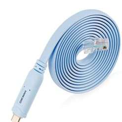 OIKWAN USB-C Cisco Console Cable, 6ft USB Type C to RJ45 Serial Adapter Essential Accessory of Cisco, NETGEAR, Ubiquity, LINKSYS, TP-Link Routers/Switches for Laptops