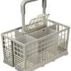 Paxanpax PLD001 Cutlery Basket Fits brands: BHS Group, Neff, Siemens, Gaggenau Dishwasher, Grey, 24 x 13.5 x 12.5 cm