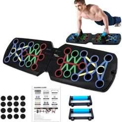 Push-Up Board, Portable Home Fitness Set,Full-Body Workout