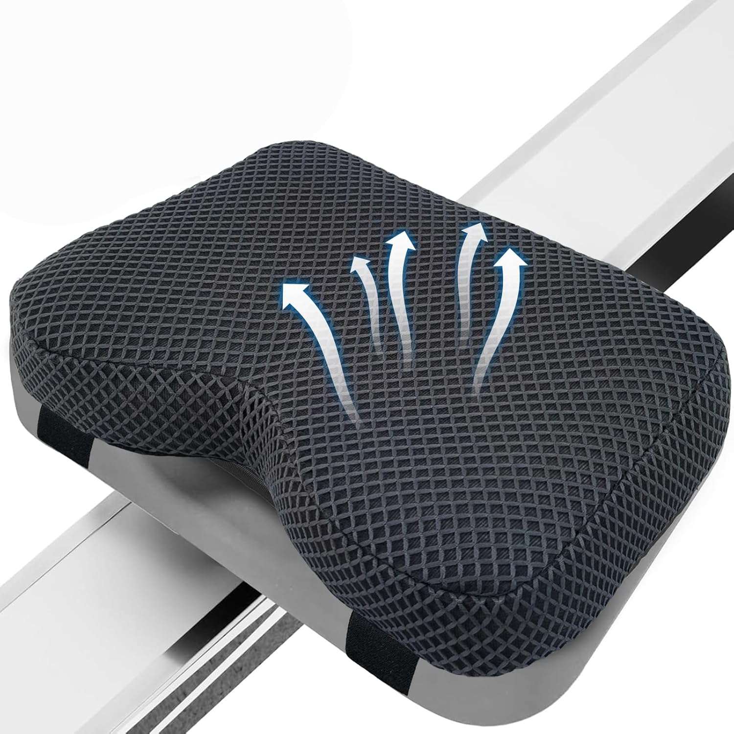 REEZEIVI Rowing Machine Seat Cushion for The Concept 2 Rowing Machine,Breathable 4D Air Mesh Seat Pad, Washable and Breathable Cover and Straps, Non-Slip Design,Recumbent...