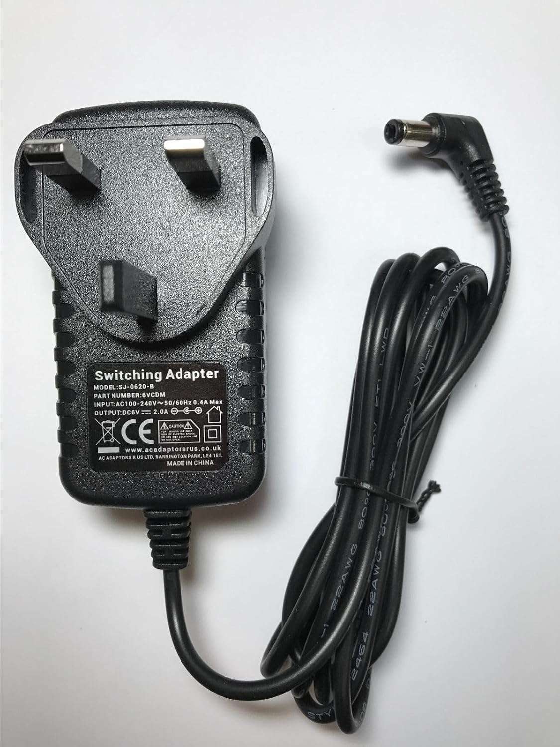 Replacement for 6V AC-DC Adaptor Power Supply for Bodymax Infiniti R100 Rowing Machine