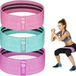 Resistance Bands, Fabric Workout Bands for Women & Men, Cloth Booty Resistance Loop Bands, Thick Squat Bands for Butt/Legs/Thigh/Hip/Glute Excersing