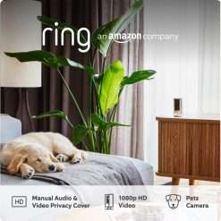 Ring Indoor Camera (2nd Gen) | Plug-In Pet Security Camera | 1080p HD, Two-Way Talk, Wifi, Privacy Cover, DIY | alternative to CCTV system | 30-day free trial of Ring Home