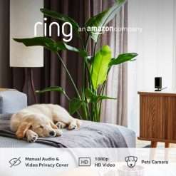 Ring Indoor Camera (2nd Gen) | Plug-In Pet Security Camera | 1080p HD, Two-Way Talk, Wifi, Privacy Cover, DIY, alternative to CCTV system | 30-day free trial of Ring Home | 2...