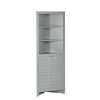 RiverRidge Madison Bathroom Corner Storage Cabinet with Open Shelves and Cupboard Tall Corner Storage Bathroom Furniture Corner Dresser Curio Cabinet