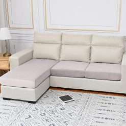 Rosnek Stretch Velvet Sofa Cushion Covers, Elastic Sofa Seat Cover for 1 Seater, Universal Non-Slip Couch Slipcovers Replacement, Home Furniture Protector with Elastic Bottom,...