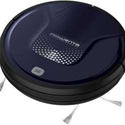 Rowenta RR6871WH Smart Force Explorer Aqua 2-in-1 Robot Vacuum Cleaner with Anti-Fall Sensors, Lithium-Ion Battery 150 Minutes Battery Includes Remote Control and Charging Base