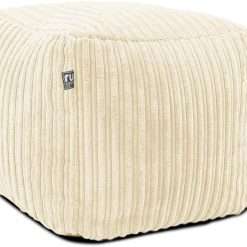 rucomfy Beanbags Corduroy Cube Footstool Bean Bag. Home Decor Accessories for Living Room, Lounge and Bedroom. Modern Furniture Square Pouffe. Machine Washable. 38 x 38 x 38cm...