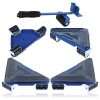 SPARES2GO Appliance Roller Lifter Wheels for Fridge Freezer Refrigerator (4 x Rollers, 1 x Lifting Bar)