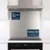 Stainless Steel Brushed Kitchen Splashback 0.9mm Thick Cooker Hob Wall – Multiple Size Options (500mm x 800mm)