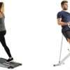 Sunny Health & Fitness Foldable Manual Treadmill, Compact Cardio Fitness + Row-N-Ride Squat Assist Trainer for Glutes & Full Body Cardio Workout with Adjustable Resistance
