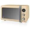 Swan Retro Digital Microwave Cream, 20 L, 800 W, 6 Power Levels Including Defrost Setting, SM22030CN