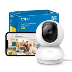Tapo C200 1080p Pan/Tilt Indoor Camera, Baby Monitoring, Motion Detection, Customizable Privacy Mode, 2-Way Audio, Night Vision, Cloud and Local Storage, Works With Alexa and...
