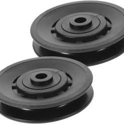 Toyvian 2Pcs Pulley Protector for Gym Equipment Wearproof Bearing Pulley Cover Gym Pulley Wheel Accessories Noise Reduction Durable Design Compatible with Multi Gym