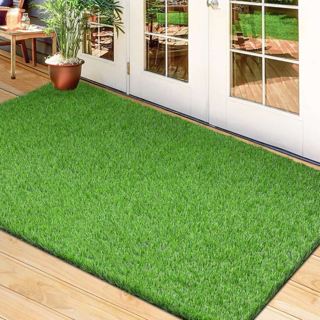 Turff Rug TREETONE Artificial Turf Area Rug, 3×5 Ft Realistic Grass Mat, Indoor ...