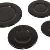 Ufixt Cooker Hob Gas Burner Cap 4 Piece Set 55mm 75mm 100mm For Beko and Belling Small: Cap - 55mm - Medium: Cap - 75mm - Medium: Cap - 75mm Diameter x 3mm Large: Cap - 100mm