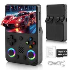 Unokit 2025 RG36 Pro Handheld Retro Game Console - 3.5 Inch IPS Screen with Open Source Linux System, 64G TF Card, 20,000+ Retro Classic Games, 3200mAh Battery, Handheld Games...