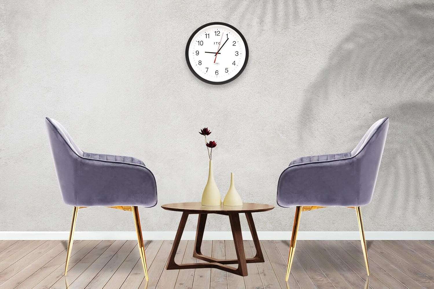 Upholstered Dining Chairs, 2 Piece Armchair Kitchen Chair Velvet Seat Gold Metal Legs Reception Chairs with Backrest Soft Cushion HYGRAD®
