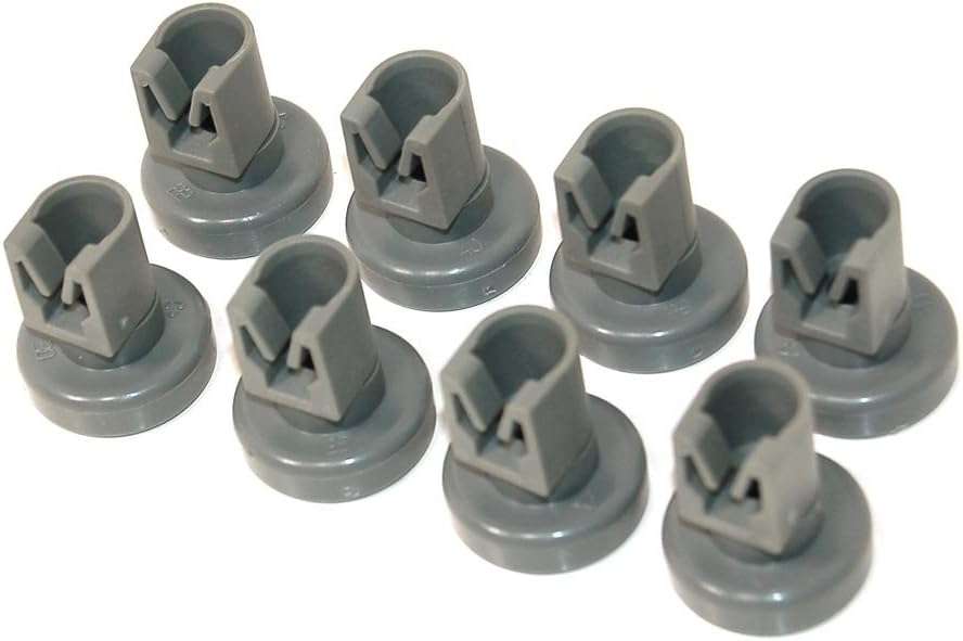 Upper Basket Wheel Fits AEG/ Electrolux/ Moffat/ Tricity Bendix/ Zanussi Dishwasher, Pack of 8