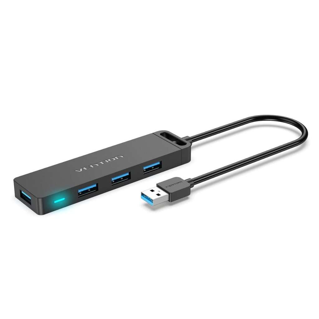 Transfer Connector Usb VENTION USB Hub 3.0, 4 Port Ultra Slim USB Splitter with 5Gbps Data ...