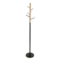 Versa Malmö Floorstanding Coat Rack ideal for hallway or entryway, with 6 Clothes or Bag Hooks or Hangers for the Hallway, Measurements (H x L x W) 171 x 28 x 28 cm, Metal and...