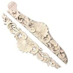 WoodUbend WUB1372.48 Pack of 2 Pediments - Wood Appliques - Heat Bendable & Flexible Onlays 9.8x47.5cm - DIY Craft, Furniture & Home Decor - Easy to Apply & Paint - Versatile &...