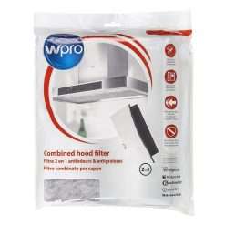 Wpro UCF016 - Extractor hood Accessory Filter for Extractor Hood/Activated Charcoal & Grease Filter Set/Universal/Can be cut to fit