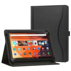 XunyLyee Universal 10.1 inch Tablet Case for TABWEE 10 10.5 11 inch Case, Multi-Angle Viewing Stand Cover with Pocket for 9.6-11 Inch Android Tablet, Black