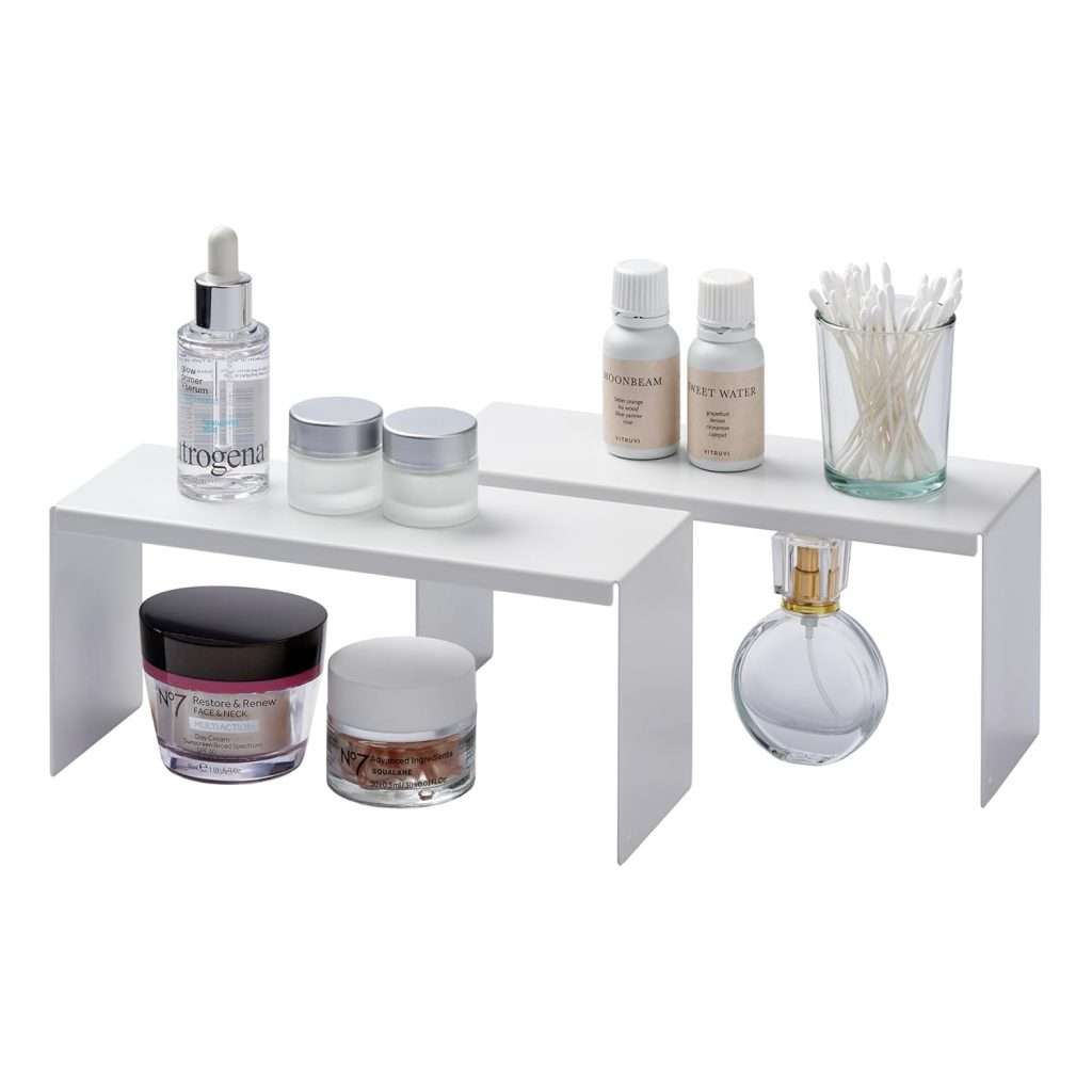 Vanity Organizer Rack YAMAZAKI Home Tower Medicine Cabinet Vanity Storage Racks – Set of 2 ...