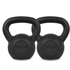 Yes4All Kettlebell Adjustable/Cast Iron/Protective Base Solid Smooth for Strength Training, Home Gym