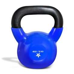 Yes4All Vinyl Coated Kettlebell Weights, Weight Available: 5, 10, 15, 20, 25, 30, 35, 40, 45, 50 Lb - Strength Training Kettlebells for Weightlifting, Conditioning, Strength &...