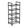 Yoga Mat Holder,3/5 Tier Yoga Mat Storage Rack - Multi-Zone Organizer for Foam Rollers, Exercise Balls & Yoga Blocks - Sturdy Iron Gym Equipment Holder for Home Gym (Black,...