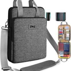 ZINZ Slim & Expandable Case 12.9 13 inch Travel Laptop Shoulder Bag for MacBook Air 13" M3/M2/M1, MacBook Pro 13" M2/M1, iPad Pro 12.9"/13"/11", iPad Air 13",L02G06