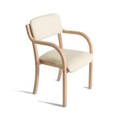 ZQKJLH Dining Chairs Kitchen Chairs Accent Chairs Side Chairs Nordic Wood Armchair with Backrest Comfortable Seat Stacking Visitor Chair Study Chair for Living Room Office...
