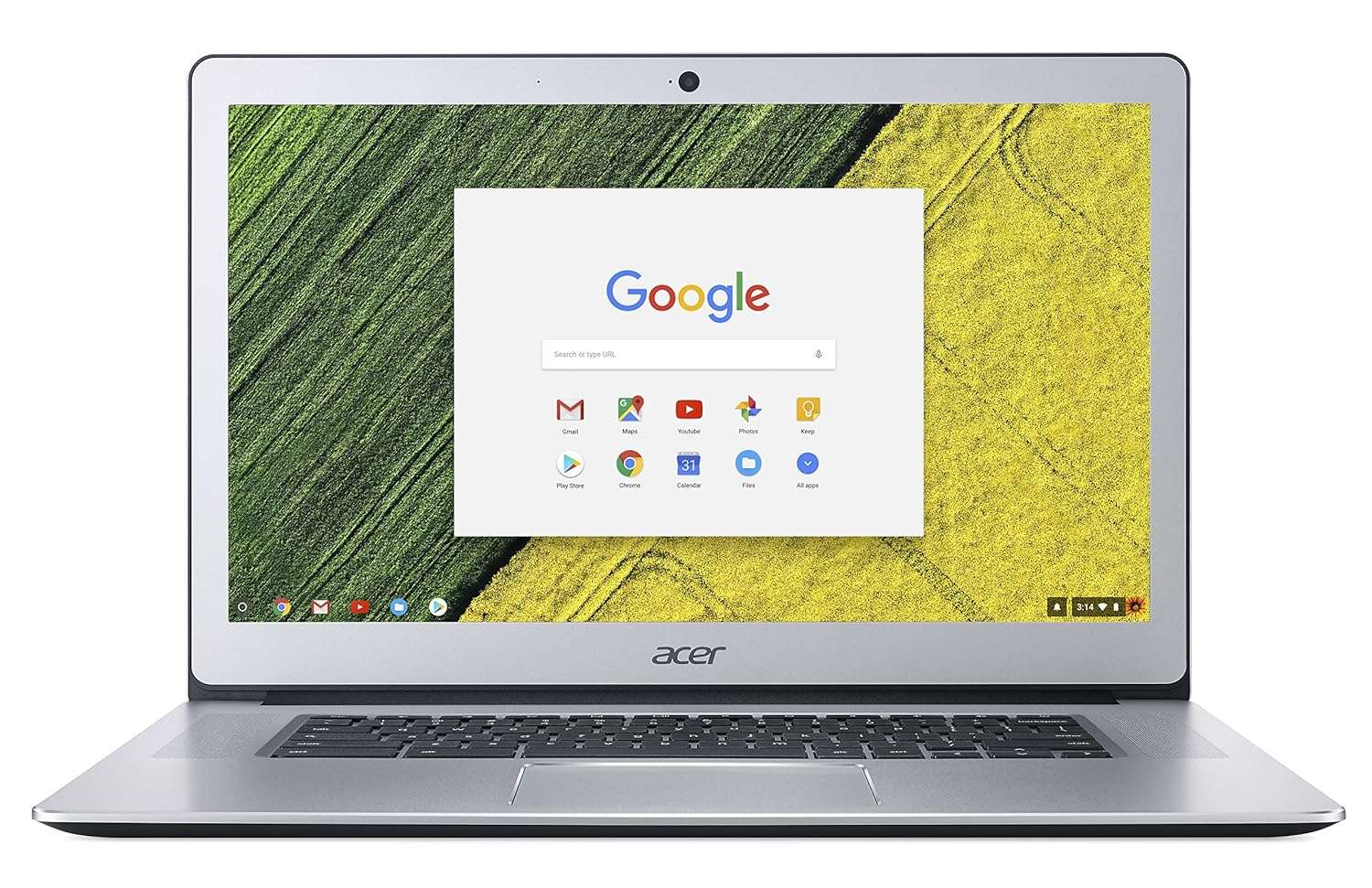 Acer Chromebook 15 CB515-1HT - (Intel Pentium N4200, 4GB RAM, 64GB eMMC, 15.6 inch FHD Touchscreen Display, Google Chrome OS, Silver)