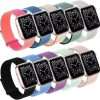 Bifeiyo 10 Pack Compatible with Apple Watch Band 49MM 46MM 45MM 44MM 42MM 41MM 40MM 38MM,Women Men Sport Nylon Loop Strap for iWatch Series 10 9 8 7 6 5 4 3 2 1 SE Ultra