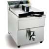 Buffalo 3kW 7.5 Litre Single Tank and Basket Countertop Induction Deep Fat Fryer | Stainless Steel | 60Â°C to 190Â°C Temperature Control | Lid Included | Commercial and Home Use...