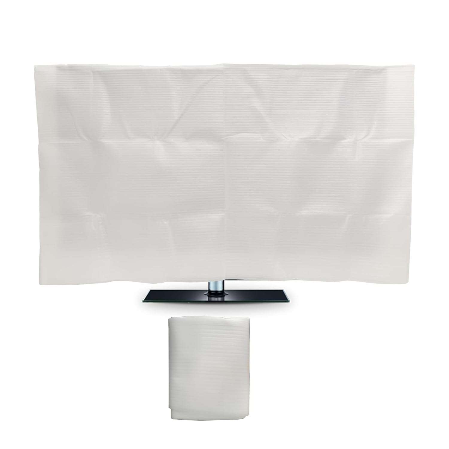 Foam Flat Screen TV Cover Fits Up to 55"L x 32"W Flat Screen TV,50-55 Inch Television Foam Cover for TV Protection During House Moving, Storage, or Home Renovation-1 Pack
