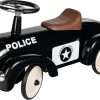 Goki Ride-on Vehicle - Police, Black Metal Ride On Toys for Children Ages 2+