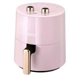 Household Air Fryer Oil-free 3.7L Non-visual Fryer Light Fat Double Knob Operation [Energy Class A+++] (Color : Pink, Size : 3.7L)
