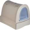 iMac Hygienic Tray Cat Sandbox - Sanitary Tray Covered WC Cat Zuma - 40 x 42.5 x 56 cm Gray
