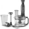 Karaca Pro-Multimax Food Processor, 2000W, Blender, Mixer, Ice Crushing, Nonslip Stand, Large Capacity, Cake Mixer, Chopping, Whisking, Space Gray