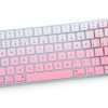 Keyboard Cover Skin for 2024-2021 Apple iMac 24 Inch Magic Keyboard A2450 / A2449 with Touch ID, iMac 24 Inch M4 M3 M1, Mac mini Accessories Skin, Gradual Pink