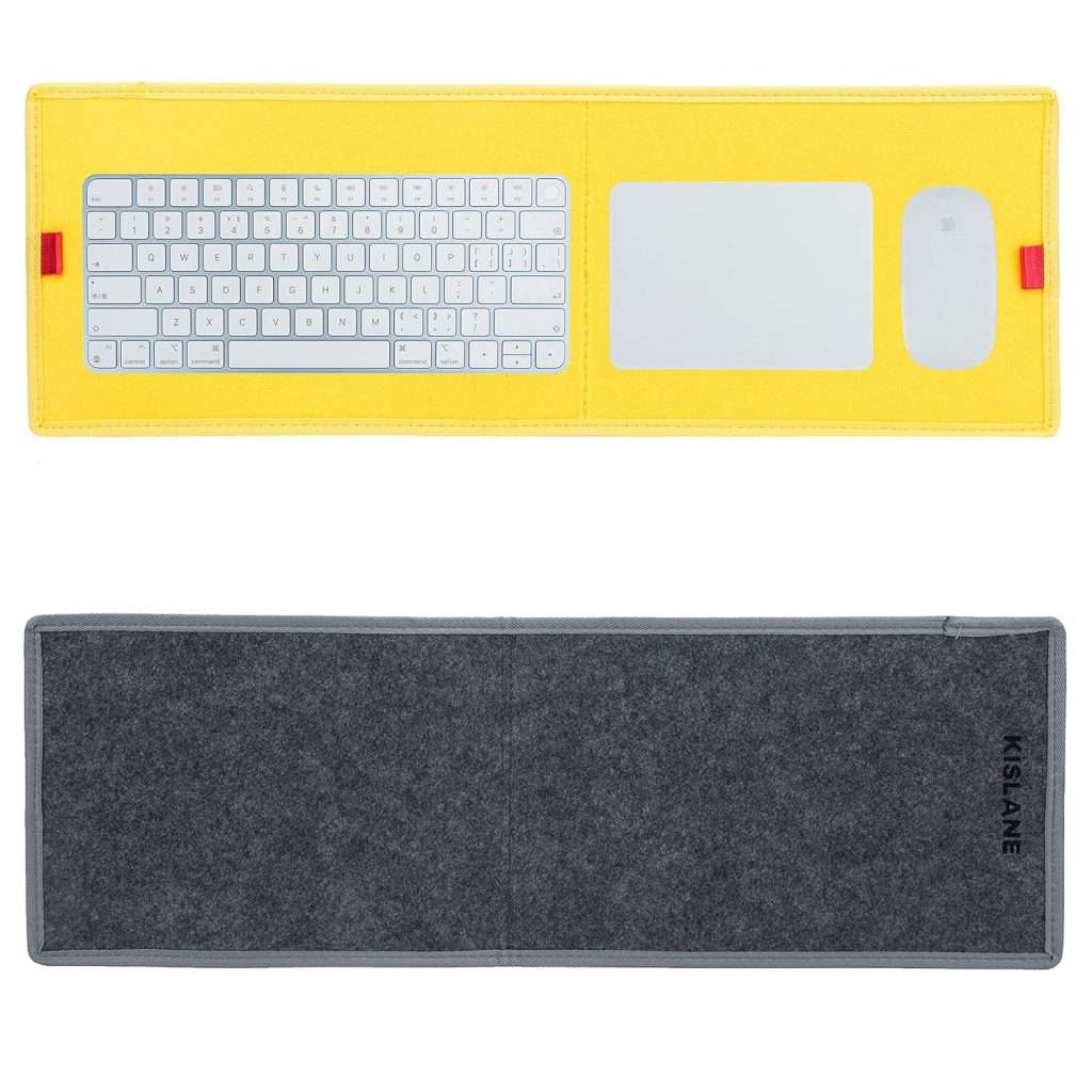 KISLANE iMac Accessory Keyboard Mat, 23.62 x 7.87 Inches, Felt, Grey ...