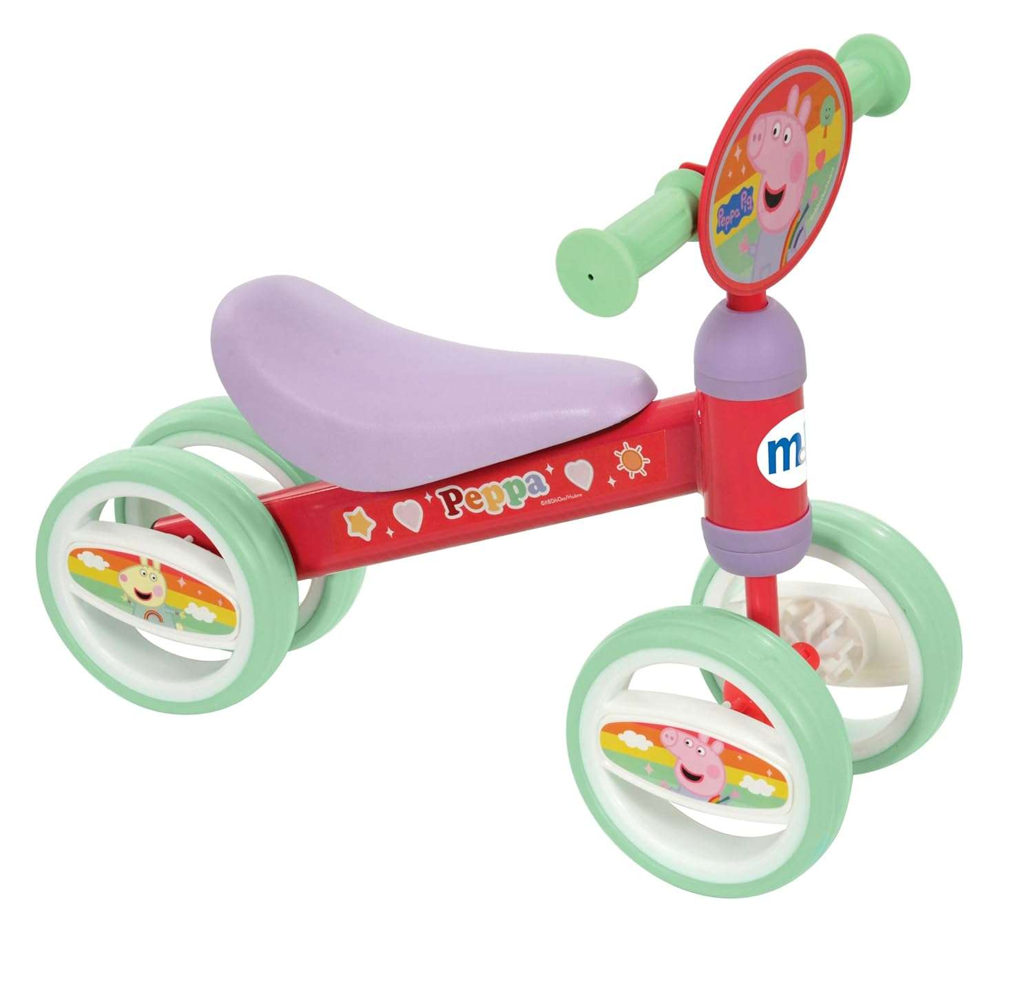 Peppa Pig Ride On Toys for 1+ Year Old Boys and Girls - Deluxe Bobble Toddler Ride On and Baby Bicycle - Officially Licensed Baby Bikes for 1+ Year Old - 1st Birthday Gifts for...