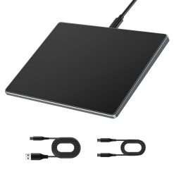seenda Trackpad, Upgrade Smooth Glass Surface with Multi-Touch, Aluminum Slim USB Wired Win/Mac Touchpad with High Precision Navigation for Windows 10/11 Computer and iMac,...