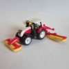 siku 1672, Steyr Tractor with PÃ¶ttinger Combination Mower, Metal,Plastic, Red, Toy vehicle for children