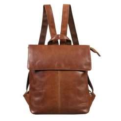 STILORD 'Charlie' Vintage Leather Backpack Brown Satchel for Women Men Unisex Daypack for 13,3 Inch MacBook Laptop Rucksack in Genuine Leather