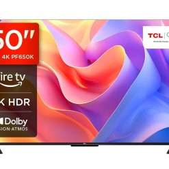TCL 50PF650K 50-inch 4K Ultra HD, HDR TV, Smart LED Fire TV (Dolby Vision, Dolby Atmos, DTS, HDR 10, Alexa built-in, Airplay2, Miracast)
